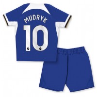 Chelsea Mykhailo Mudryk #10 Domaci Dres za djecu 2023-24 Kratak Rukav (+ Kratke hlače)